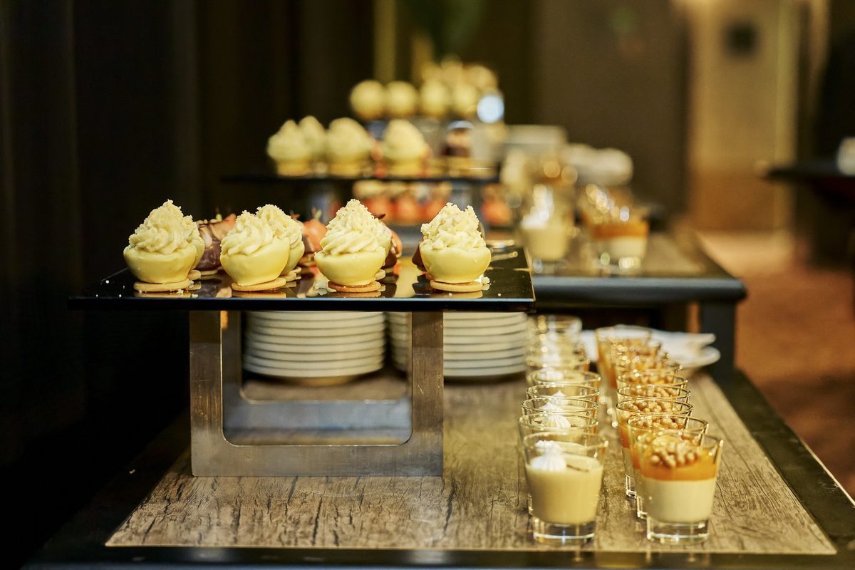 Postres de la galería del Mandarín Oriental
